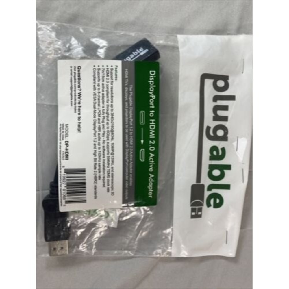 Plugable Active DisplayPort to HDMI Adapter - Connect Any DisplayPort-Enabled